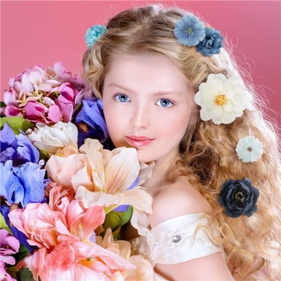 21 Pieces Flower Hair Clip Rose Hair Clips Hair Barrettes for Women Flower - Picture 6 of 7